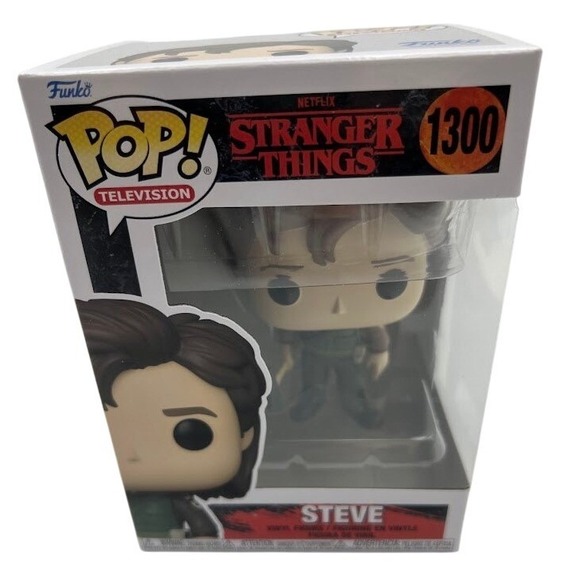 Funko Pop Stranger Things Steve Harrington 1300 Vinyl Figure with Weapon - Picture 2 of 6
